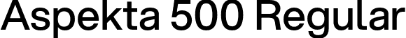 Aspekta 500 Regular font - Aspekta-500.otf
