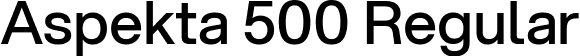 Aspekta 500 Regular font - Aspekta-500.ttf