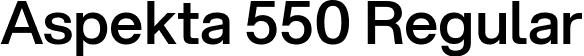 Aspekta 550 Regular font - Aspekta-550.ttf