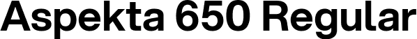 Aspekta 650 Regular font - Aspekta-650.ttf