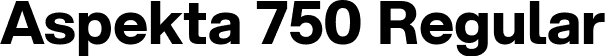 Aspekta 750 Regular font - Aspekta-750.ttf