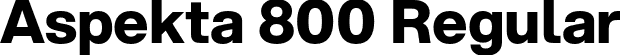 Aspekta 800 Regular font - Aspekta-800.otf