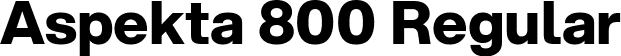 Aspekta 800 Regular font - Aspekta-800.ttf