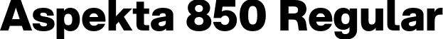 Aspekta 850 Regular font - Aspekta-850.otf