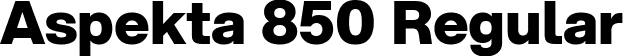 Aspekta 850 Regular font - Aspekta-850.ttf
