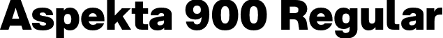 Aspekta 900 Regular font - Aspekta-900.otf