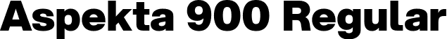 Aspekta 900 Regular font - Aspekta-900.ttf