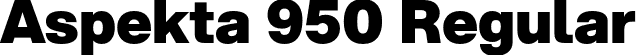 Aspekta 950 Regular font - Aspekta-950.otf