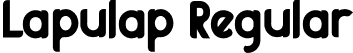 Lapulap Regular font - Lapulap.otf