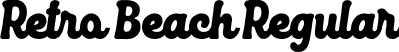 Retro Beach Regular font - RetroBeach.otf
