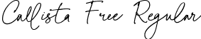 Callista Free Regular font - Callista Free.ttf