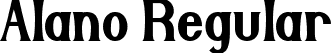 Alano Regular font - Alano.ttf