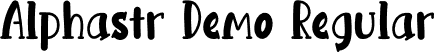 Alphastr Demo Regular font - Alphastr-Demo.otf