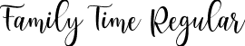 Family Time Regular font - Family Time.ttf