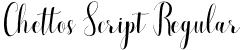 Chettos Script Regular font - Chettos Script.otf