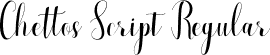 Chettos Script Regular font - Chettos Script.ttf