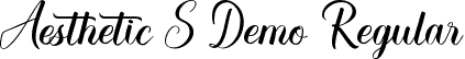 Aesthetic S Demo Regular font - AestheticStoriesDemoRegular.ttf