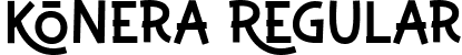 Konera Regular font - Konera.ttf