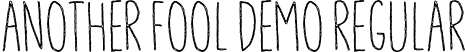 Another Fool DEMO Regular font - anotherfoolDEMO.otf