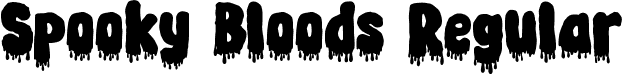 Spooky Bloods Regular font - Spooky-Bloods.ttf