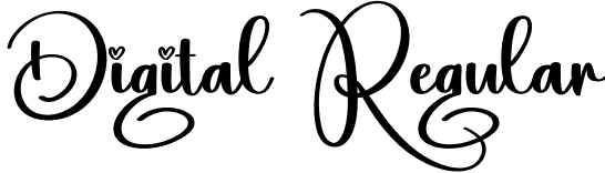 Digital Regular font - Digital.otf