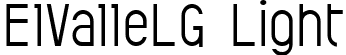 ElValleLG Light font - ElValleLG Light.ttf