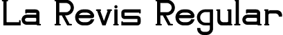 La Revis Regular font - La Revis.otf