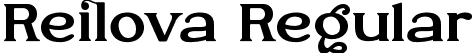 Reilova Regular font - Reilova.ttf