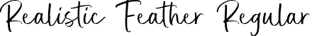 Realistic Feather Regular font - Realistic Feather.otf