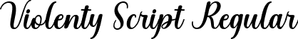 Violenty Script Regular font - Violenty Script.ttf