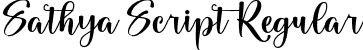 Sathya Script Regular font - Sathya.otf
