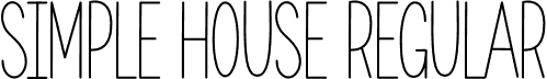 Simple House Regular font - Simple-House.otf