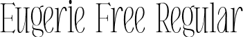 Eugerie Free Regular font - EugerieFree-Regular.otf