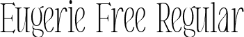 Eugerie Free Regular font - EugerieFree-Regular.ttf