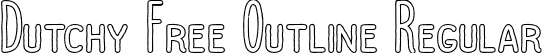 Dutchy Free Outline Regular font - Dutchy Outline.otf