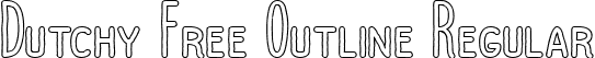 Dutchy Free Outline Regular font - Dutchy Outline.ttf