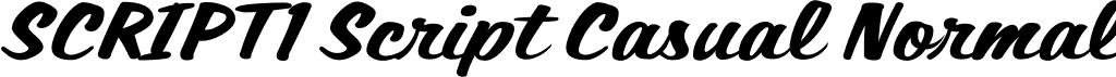 SCRIPT1 Script Casual Normal font - Script1 Script Casual.ttf