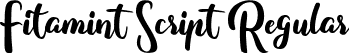 Fitamint Script Regular font - Fitamint Script.ttf