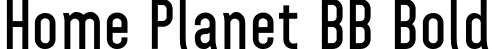 Home Planet BB Bold font - HomePlanetBB-Bold.ttf