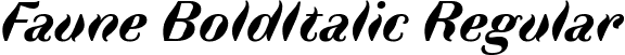 Faune BoldItalic Regular font - Faune-Display_Bold_Italic.ttf