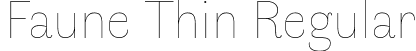 Faune Thin Regular font - Faune-Display_Thin.ttf