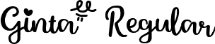 Ginta Regular font - Ginta Font.otf