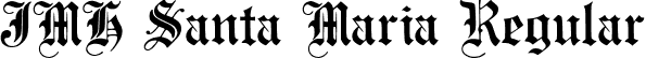 JMH Santa Maria Regular font - JMH Santa Maria.otf