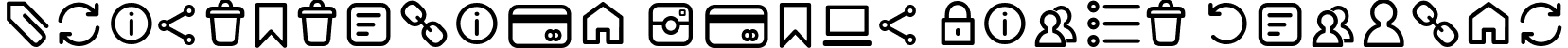 Aristotelica Icons Light Regular font - Aristotelica-Icons-Light-trial.ttf