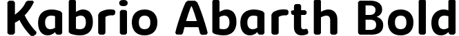 Kabrio Abarth Bold font - Kabrio-Abarth-Bold-trial.ttf