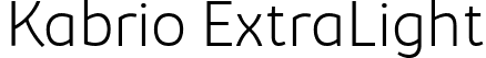 Kabrio ExtraLight font - Kabrio-Extralight-trial.ttf