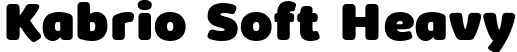 Kabrio Soft Heavy font - Kabrio-Soft-Heavy-trial.ttf