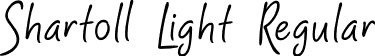 Shartoll Light Regular font - Shartoll Light.otf