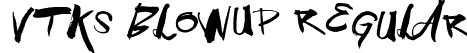 Vtks BlowUp Regular font - VtksBlowUp.ttf