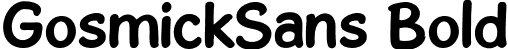 GosmickSans Bold font - GosmickSansBold.ttf